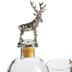 Stag Antler Decanter Set with 2 Stag Glasses - 750ml-3