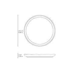 Porto Brasil PISTACHE DESSERT PLATE BIO STONEWARE dia. 8.46"  SKU: '1431108801