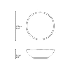 Porto Brasil PISTACHE BOWL ORGANIC STONEWARE dia. 6.9x2.2"  SKU: '14314108801