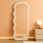 71 Inch Full Length Freestanding Floor Mirror White-0