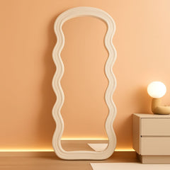 71 Inch Full Length Freestanding Floor Mirror White-0