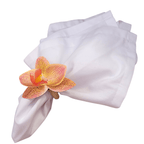 Maison Charlô | Set 6 Yellow Degrade Orchid Luxery Napkin Rings-2