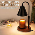 Black Candle Warmer Lamp Featuring Programmable Timer
