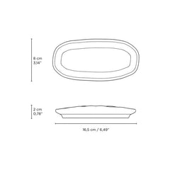 Porto Brasil ELEMENTO SHALLOW OVAL PR ORGANIC STONEWARE dia. 6.5x3.15"  SKU: '1521493101