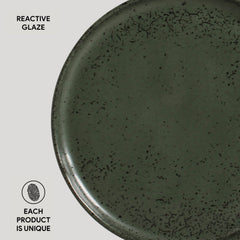 Porto Brasil GREENERY BREAD PLATE STONEWARE dia. 6.1x0.63"  SKU: '15931106501