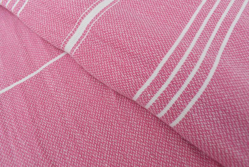 Pink Monaco Turkish Towel – Lightweight Quick Dry Beach & Bath Towel, Luxury Turkish Cotton Spa Towel, Travel & Pool Towel-1