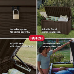Outdoor Waterproof Storage Deck Box for Garden Use-2