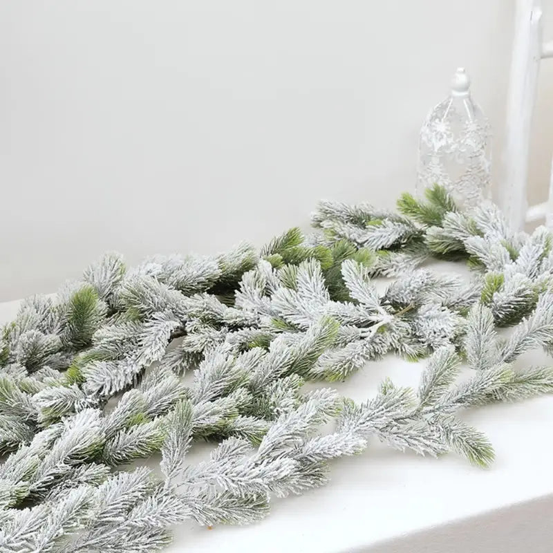 Winter Wonderland: Snow-Flocked Artificial Christmas Trees-3