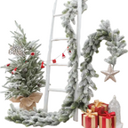Winter Wonderland: Snow-Flocked Artificial Christmas Trees-0