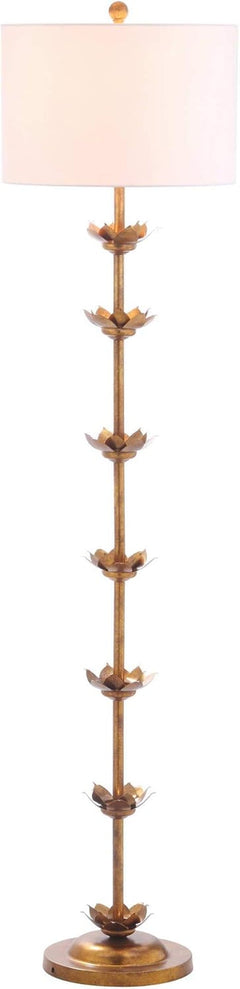 Antiqued Gold Floor Lamp Sixty Three Point Five Inch Height-0