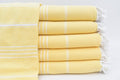 Yellow Monaco Turkish Towel – Lightweight Quick Dry Beach & Bath Towel, Luxury Turkish Cotton Spa Towel, Travel & Pool Towel-0