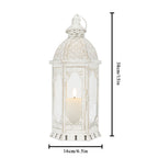 15''H Outdoor Candle Lanterns Vintage Metal Candle Holder-1