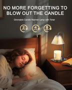 Candle Warmer Lamp Featuring Integrated Timer Dimmer