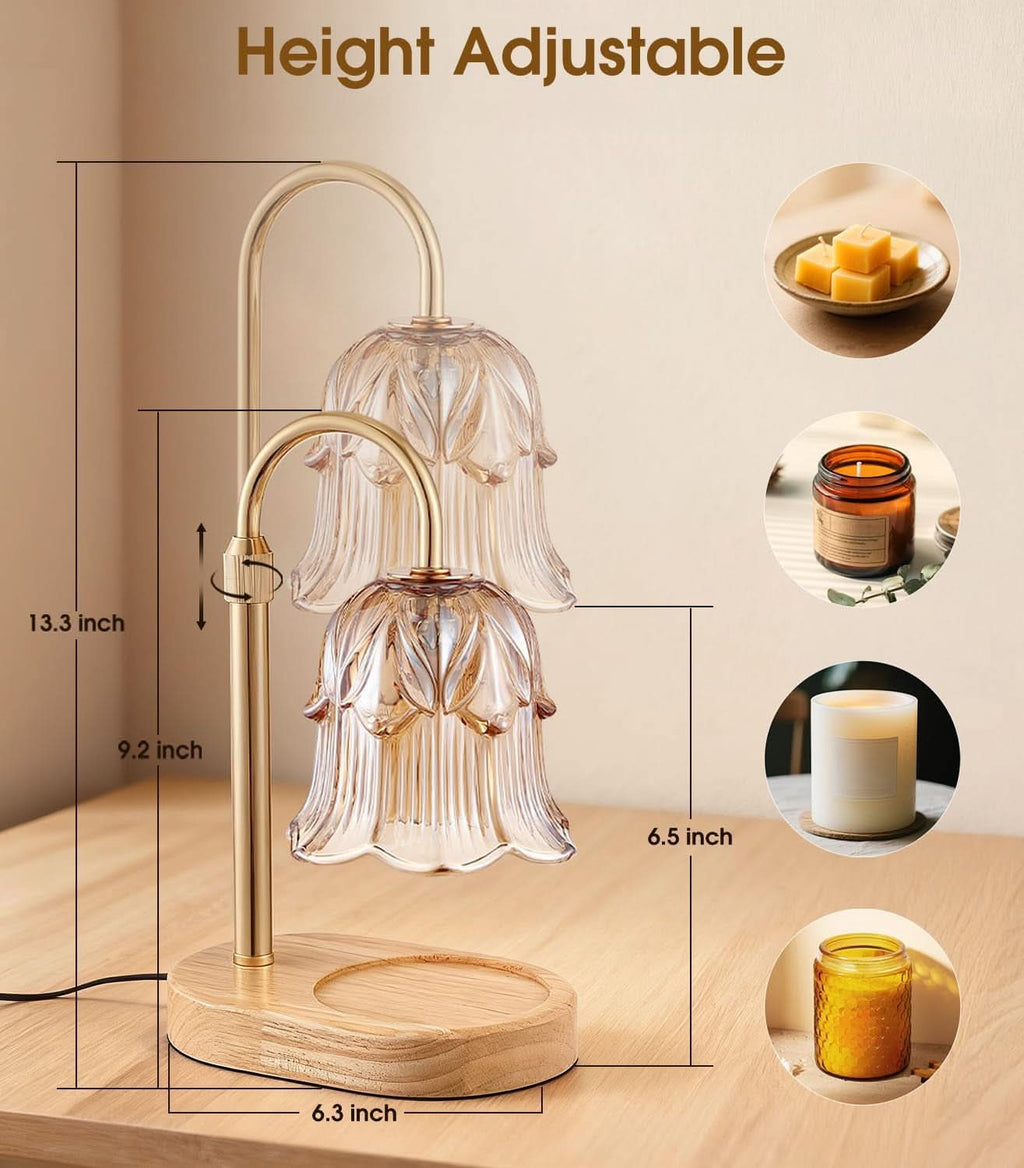 Candle Warmer Lamp With AdjustableTimer Dimmable LED
