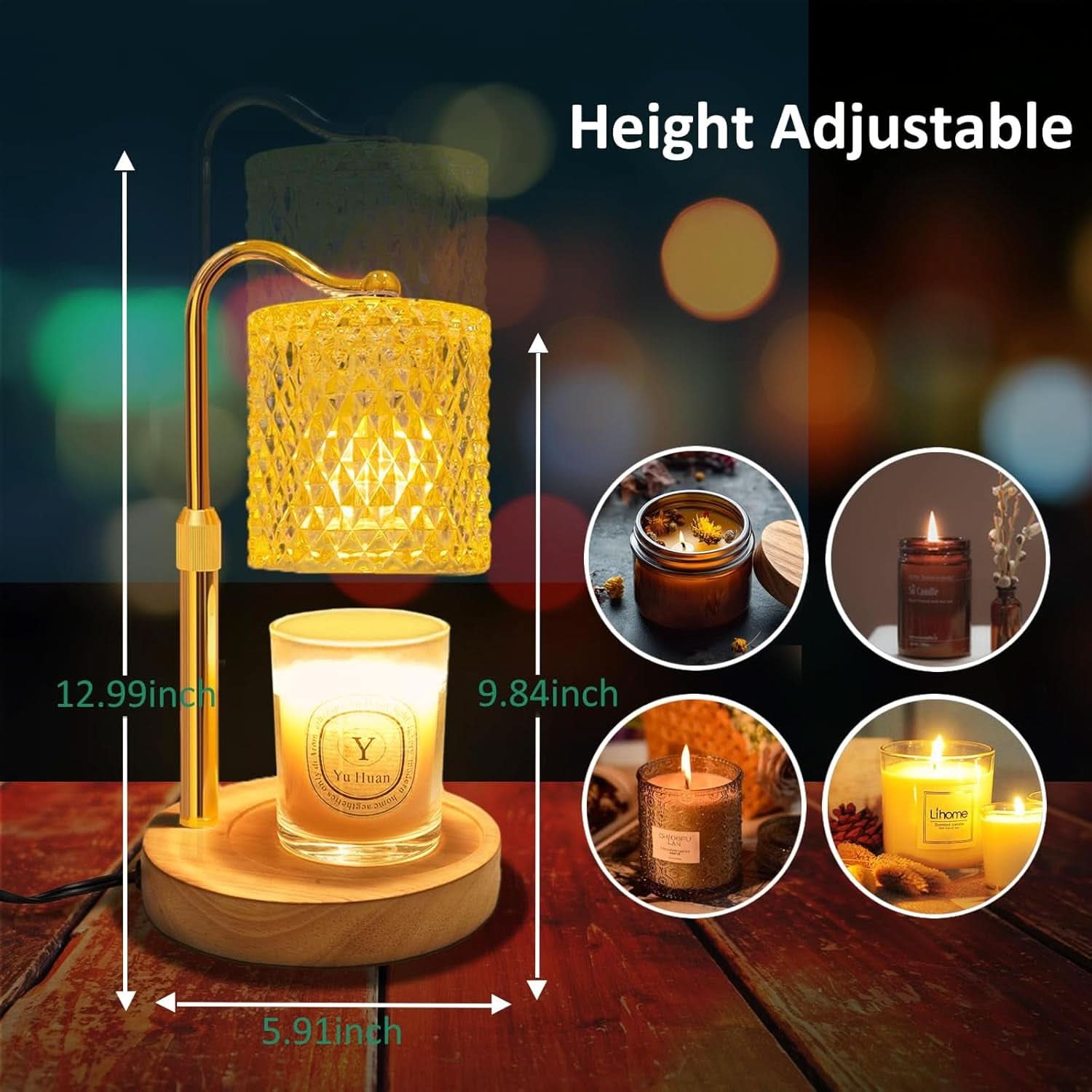 Candle Warmer Lamp With Advanced Programmable Timer