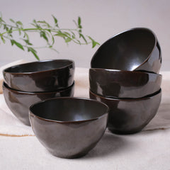 Porto Brasil METALLICA BOWL ORGANIC STONEWARE dia. 5.24"  SKU: '1914108701