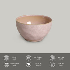 Porto Brasil LITCHI BOWL ORGANIC STONEWARE dia. 5.24"  SKU: '1914109201