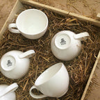 White 3 Oz | 100 Ml Coffee Cup & Saucer-3