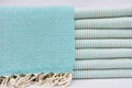 DOTTY DIAMOND TURQUOISE TURKISH TOWEL-0