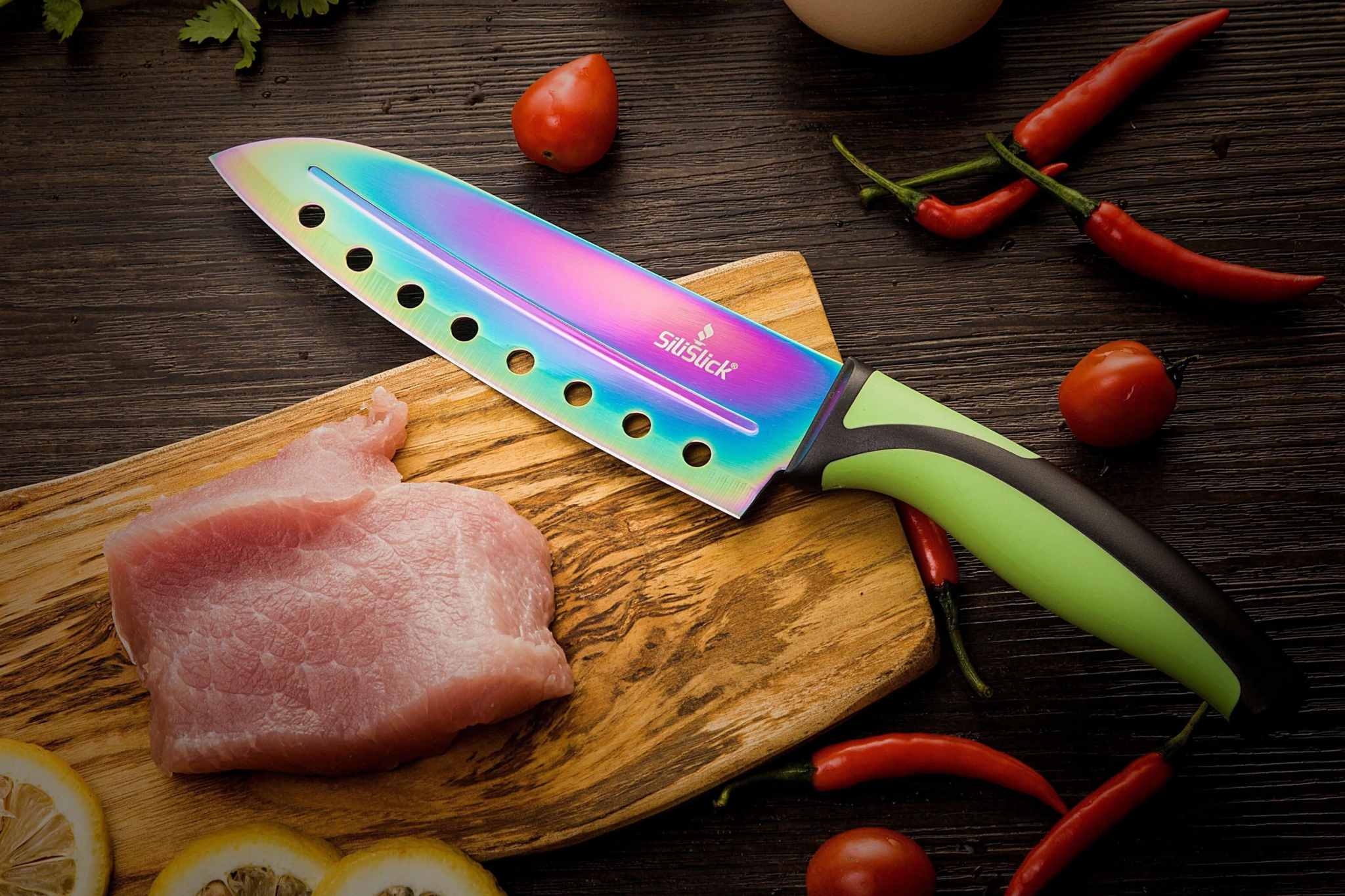 Kitchen Knife Set - Green Handle