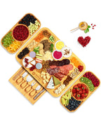 Cheese Board Set with Side Trays-0