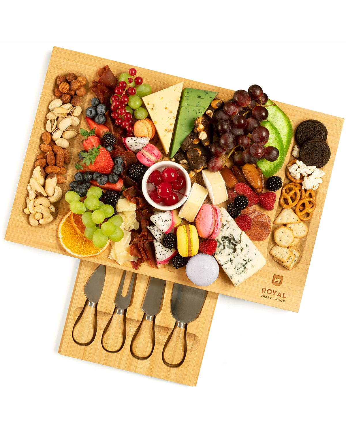 Cheese Board w/knives, 16.5"x11"-0