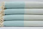 DOTTY DIAMOND TURQUOISE TURKISH TOWEL-2