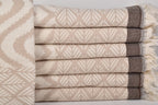 IKAT BEIGE TURKISH THROW-0