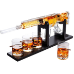 AR15 Whiskey Gun Decanter Set 1000 ml & 4 12oz Bullet Glasses