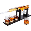 AR15 Whiskey Gun Decanter Set 1000 ml & 4 12oz Bullet Glasses