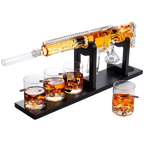 AR15 Whiskey Gun Decanter Set 1000 ml & 4 12oz Bullet Glasses