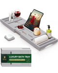 Bathtub Caddy Tray, Gray-0