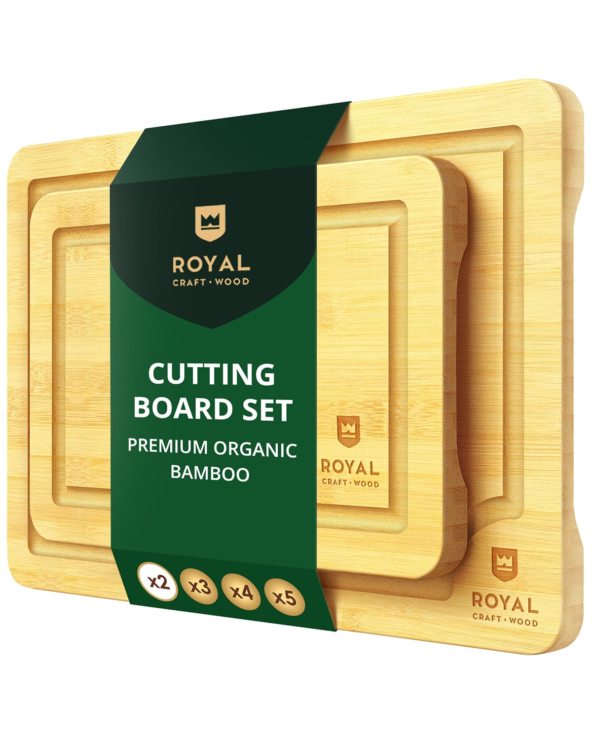 Cutting Board Set of 2, Bamboo-0
