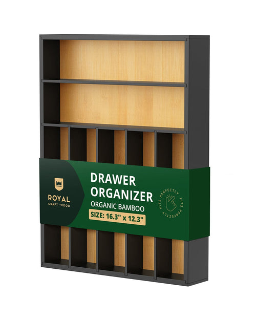 Basic Silverware Drawer Organizer, two colored-0