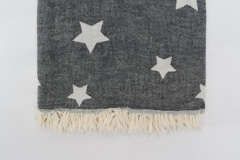 STAR BLACK TURKISH TOWEL-4