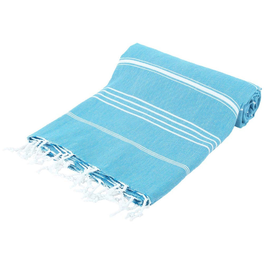 Turquoise Monaco Turkish Towel – Lightweight Quick Dry Beach & Bath Towel, Luxury Turkish Cotton Spa Towel, Travel & Pool Towel-3