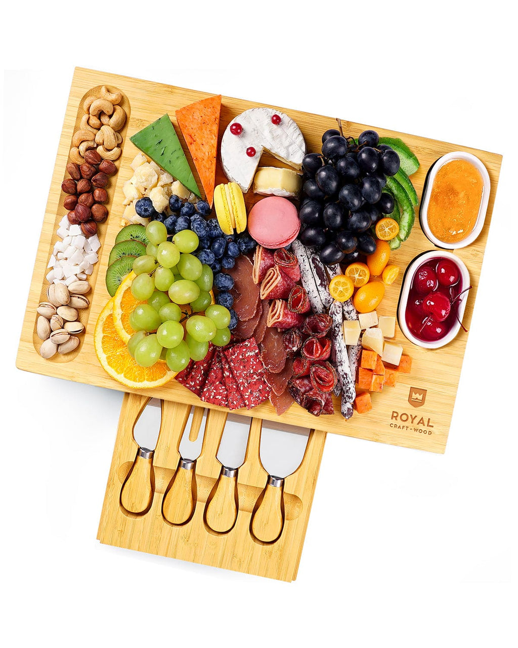 Cheese Board Set w/knives, 16.5“x11”-0