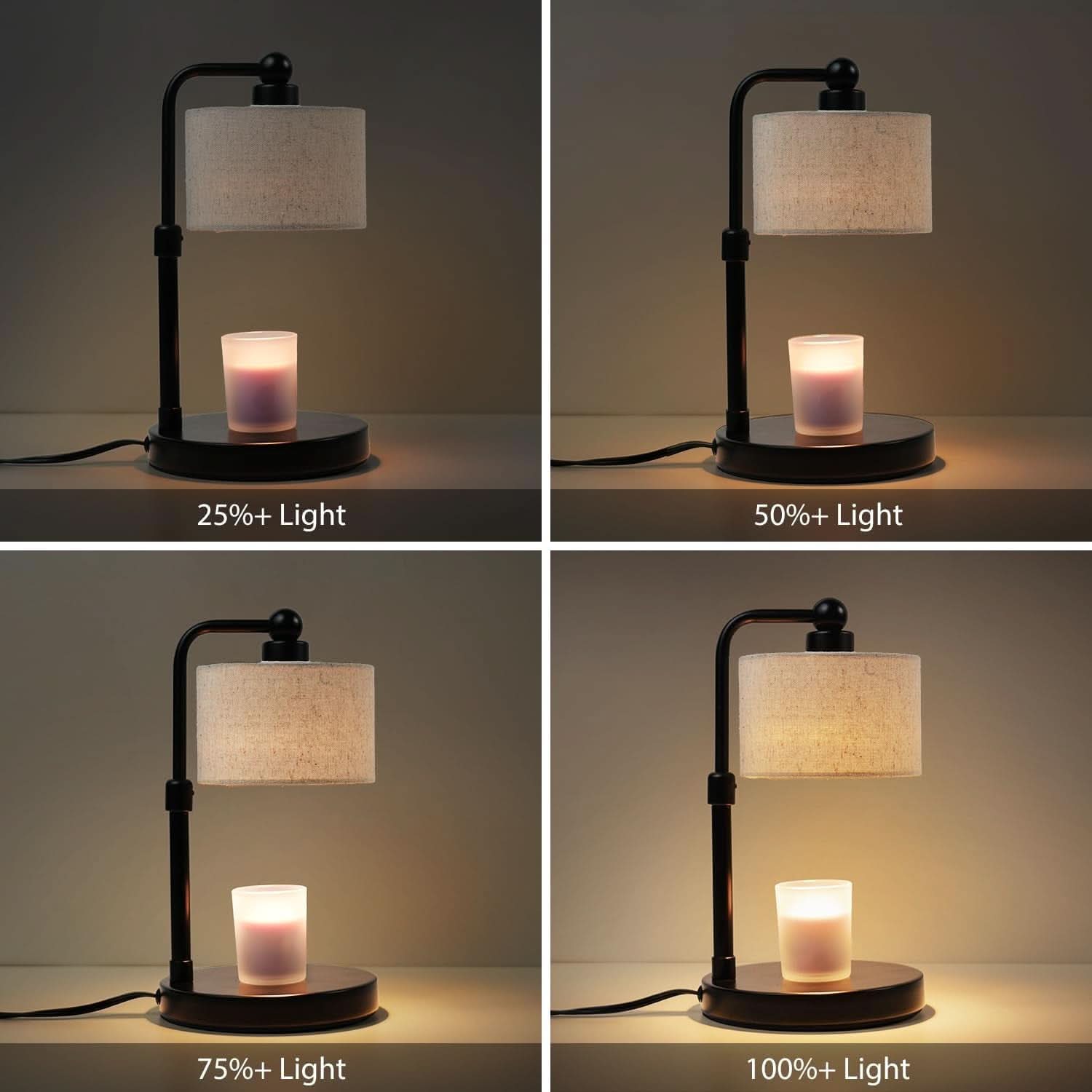 Candle Warmer Lamp With Electronic Timer Adjustable