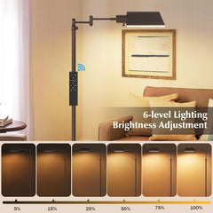Bronze Height Adjustable Color Temperature Floor Lamp-2