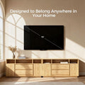 63 Inch Natural Solid Wood Sideboard With Drawers Storage-1