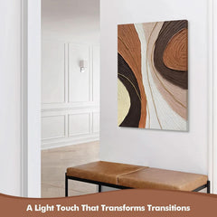Contemporary Neutral Wall Art Plaster Texture Abstract-4