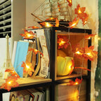 Christmas Decoration Maple Leaf LED Light String Garland-3