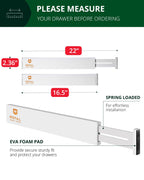 Drawer Dividers 22”, White-1