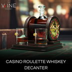 Casino Roulette Whiskey Decanter for Men, Husband, Him | 67.6 OZ-1
