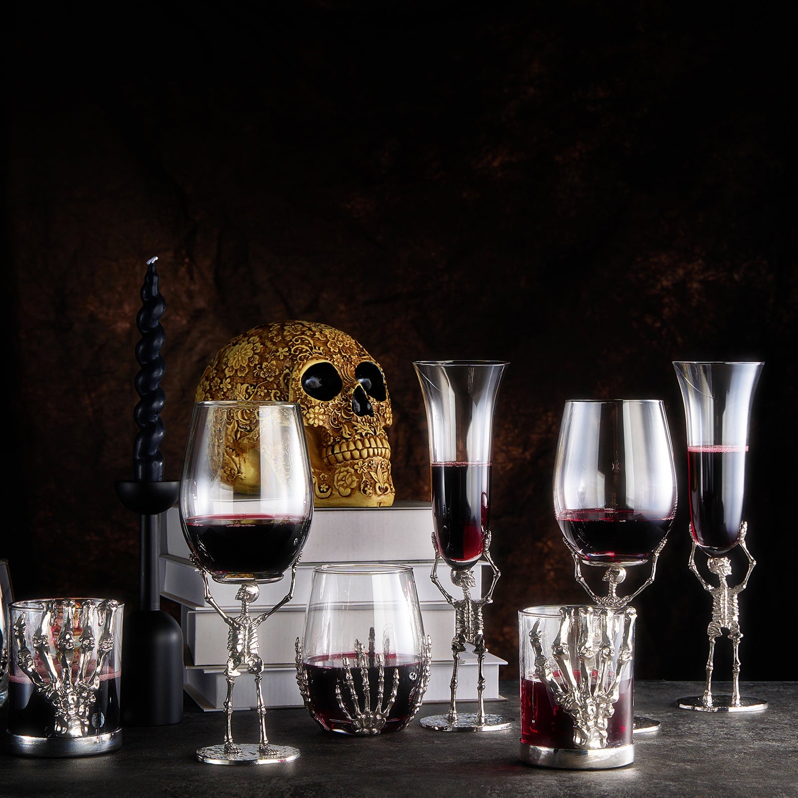 Skeleton Whiskey Glass Tumbler | Single | 10oz-2