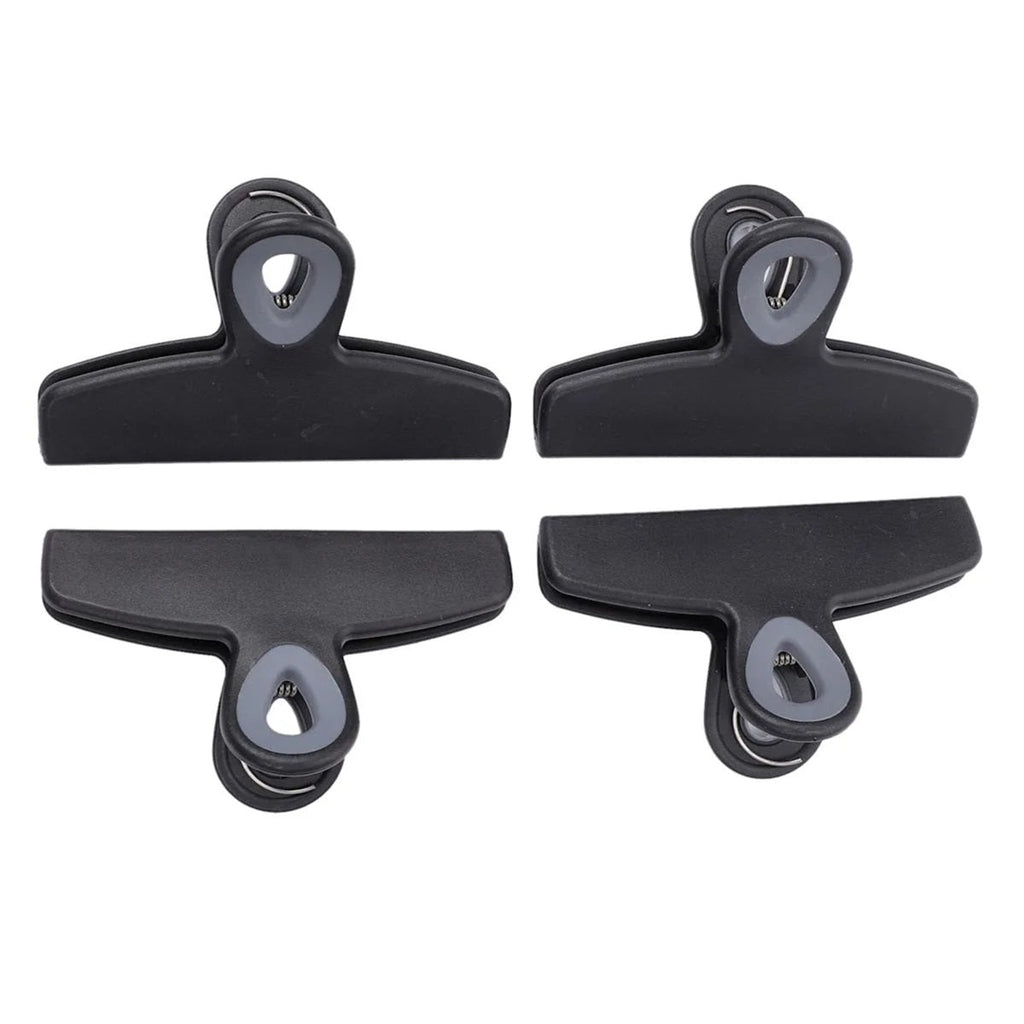 4-Piece Bag Clip Set, Black-0