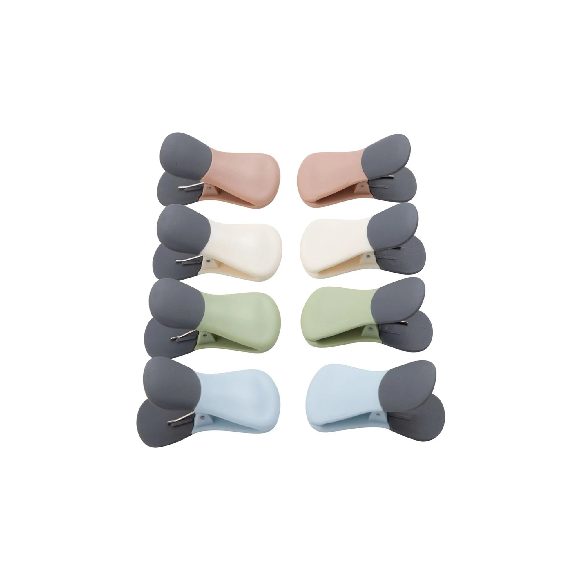 8-Piece Magnetic Bag Clip Set, Multi Color-0