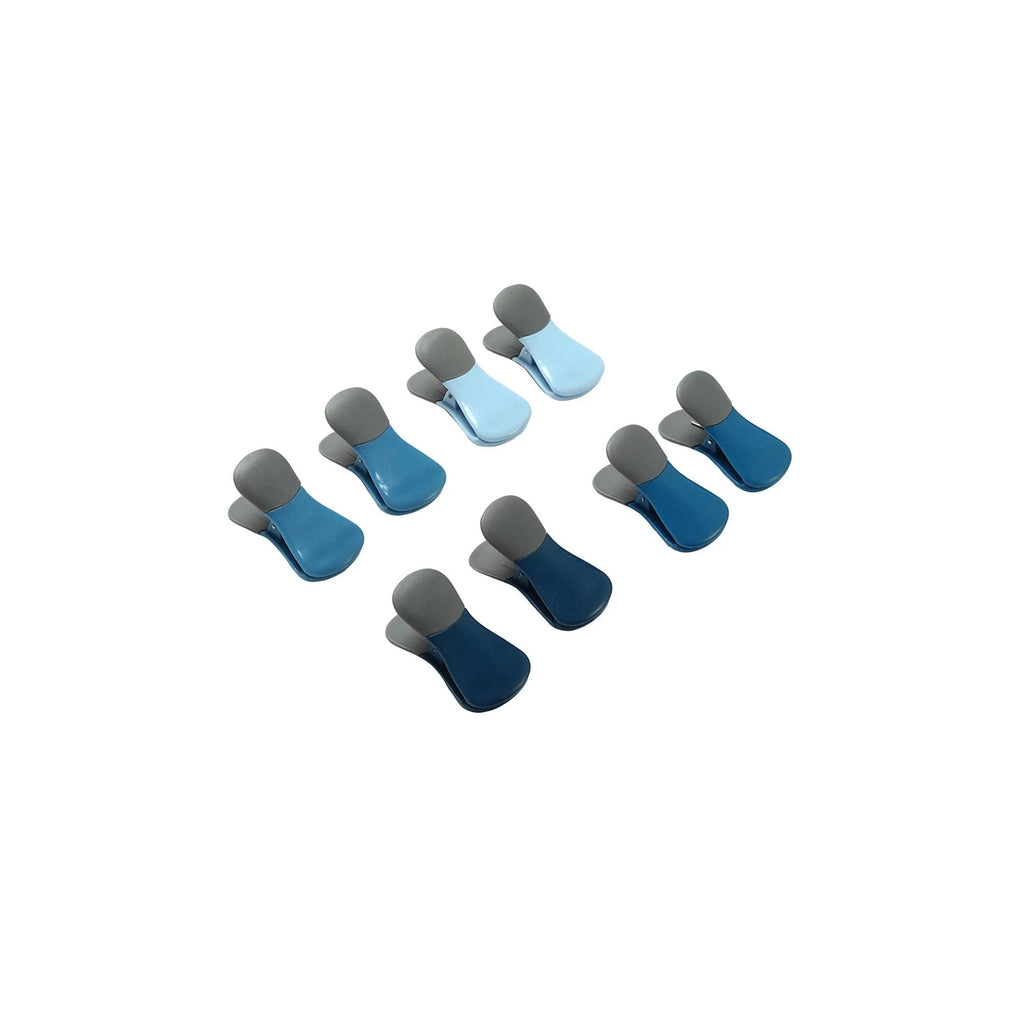 8-Piece Magnetic Bag Clip Set, Blue-0
