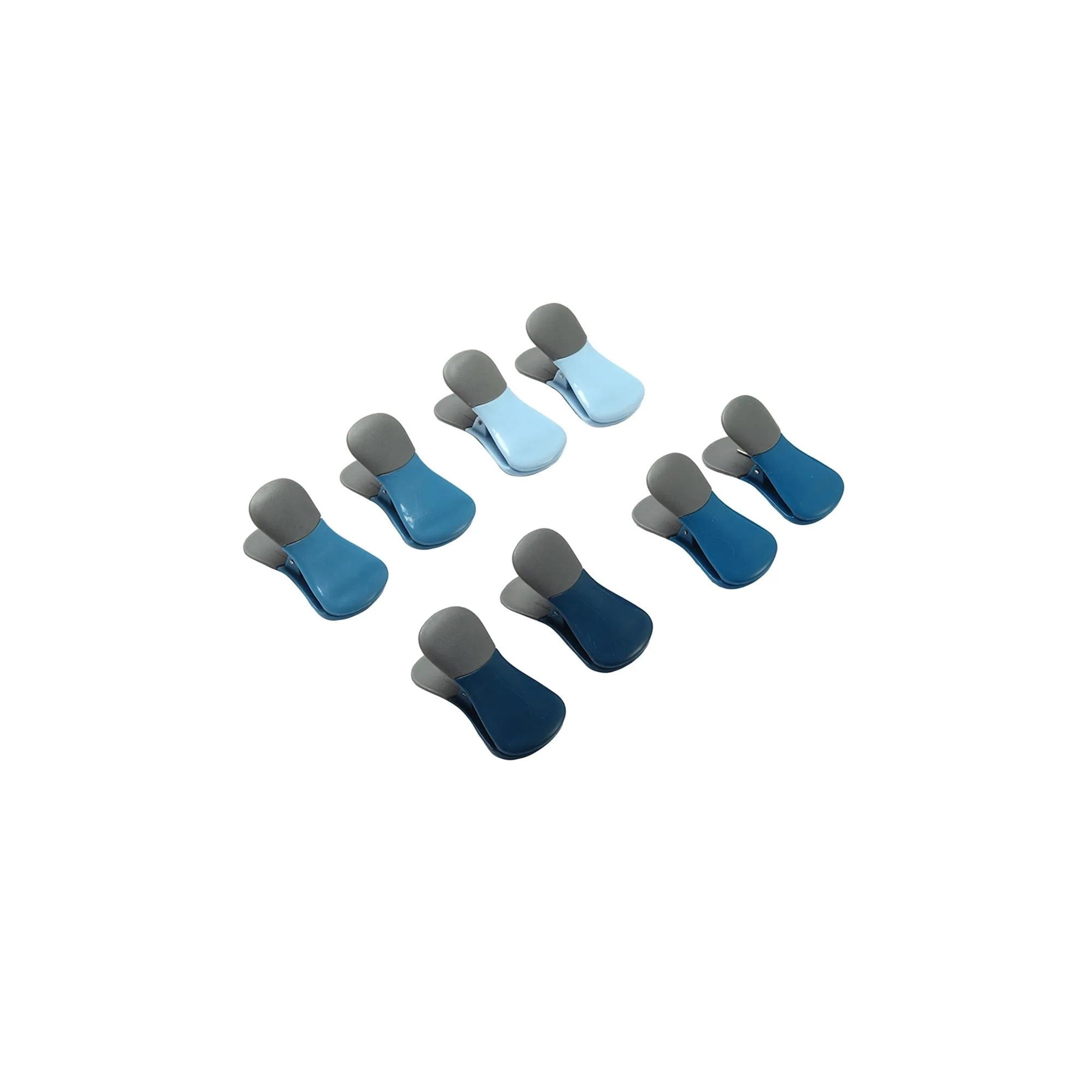 8-Piece Magnetic Bag Clip Set, Blue-0