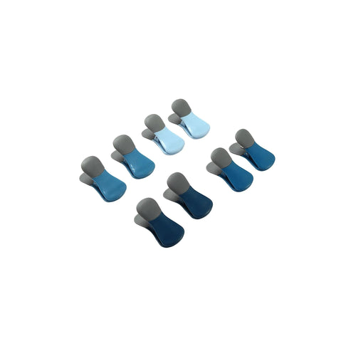 8-Piece Magnetic Bag Clip Set, Blue-0